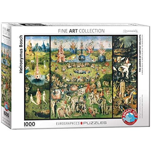 EuroGraphics Hieronymus Bosch – Der Garten der Lüste/Triptychon Puzzle (1.000 Teile, Mehrfarbig) von EuroGraphics