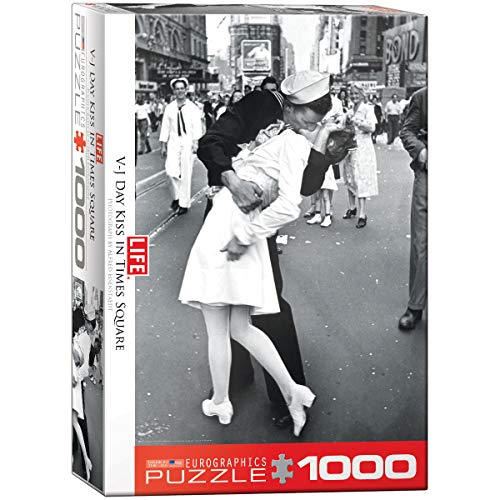 Eurographics "Life Magazin Kissing on VJ Day Puzzle (1000, Mehrfarbig) von EuroGraphics