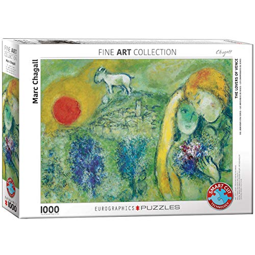 Eurographics 6000-0848 The Lovers of Vence by Marc Chagall Vögel Puzzle, Multi, 48 x 68 cm von EuroGraphics