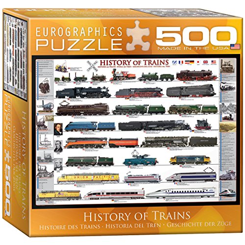 Geschichte der Züge - 500 Teile Querformat Puzzle - Eurographics Geschichte der Züge - 500 Teile Querformat Puzzle - Eurographics von EuroGraphics