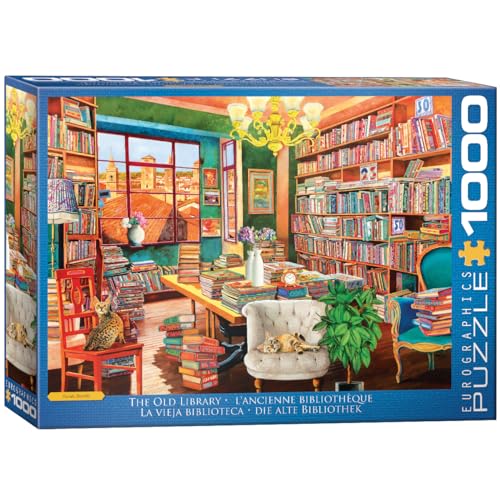 Eurographics 6000-5888 The Old Library by G.Borelli Puzzle, Mehrfarbig von EuroGraphics