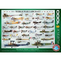 Eurographics 6000-0087 - Kriegsflugzeuge des 1. Weltkrieges , Puzzle, 1.000 Teile von Eurographics