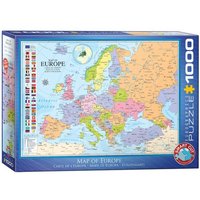 Eurographics 6000-0789 - Karte von Europa, Puzzle, 1.000 Teile von Eurographics