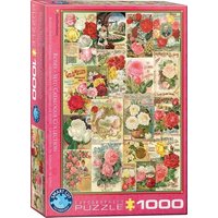Puzzle 1000 Teile - Rose Seed Catalog Covers Puzzle 1000 Teile - Rose Seed Catalog Covers von Eurographics