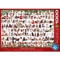 Eurographics 6000-0939 - Weihnachtshunde , Puzzle, 1.000 Teile von Eurographics