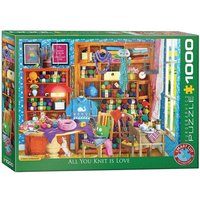 Puzzle 1000 Teile - All you Knit is Love by Pau Puzzle 1000 Teile - All you Knit is Love by Pau von Eurographics