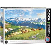 Eurographics 6000-5705 - Mountain Elks, Colorado USA, Bergelche, Puzzle, 1000 Teile von Eurographics