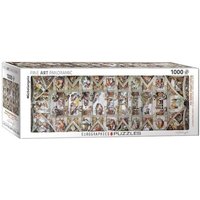 Eurographics 6010-0960 - Decke der Sixtinischen Kapelle, Panorama Puzzle - 1000 Teile von Eurographics