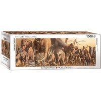 Eurographics 6010-4650 - Dinosaurier Collage, Panorama Puzzle - 1000 Teile von Eurographics