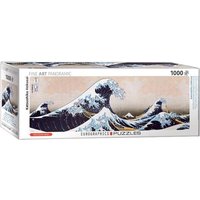 Eurographics 6010-5487 - Die große Welle von Kanagawa von Hokusai, Panorama Puzzle - 1000 Teile von Eurographics