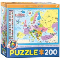 Eurographics 6200-5374 - Europakarte , Puzzle, 200 Teile von Eurographics