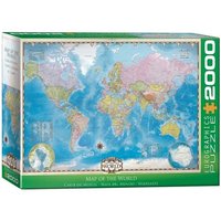 Eurographics 8220-0557 - EuroGraphics Map of the World, Puzzle, 2.000 Teile von Eurographics