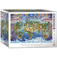 Eurographics 8520-5880 - World Wonders, Weltwunder, BIG-Puzzle inkl. Poster, 5000 Teile von Eurographics