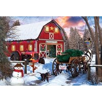 Eurographics 8551-5665 - Christmas Barn, 550 Blech Puzzle von Eurographics