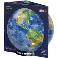 Eurographics 8551-5862 - Planet Earth, Planet Erde, Puzzle, 550 Teile in Globus-Blechdose von Eurographics