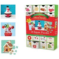 Eurographics 8924-5666 - Puzzle Adventskalender - 1 Christmas Sweets, 24 Puzzles je 50 Teile von Eurographics