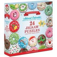 Eurographics 9924-5806 - Adventskalender Christmas Donuts, 24 Puzzles je 50 Teile von Eurographics