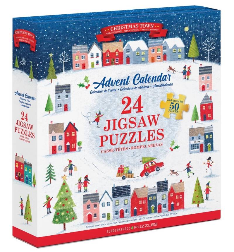 Eurographics Adventskalender - Weihnachtsstadt - 24 Puzzles 50 Teile Puzzle Eurographics-9924-5805 von Eurographics