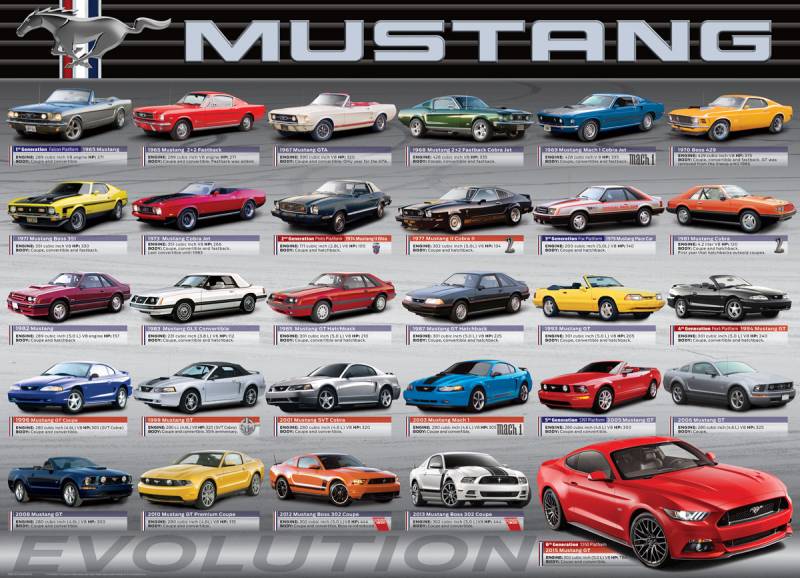 Eurographics Ford Mustang Evolution 1000 Teile Puzzle Eurographics-6000-0684 von Eurographics