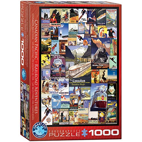 Eurographics 6000-0648 Railroad Adventures hotels Puzzle, Mehrfarbig, Einheitsgröße von EuroGraphics