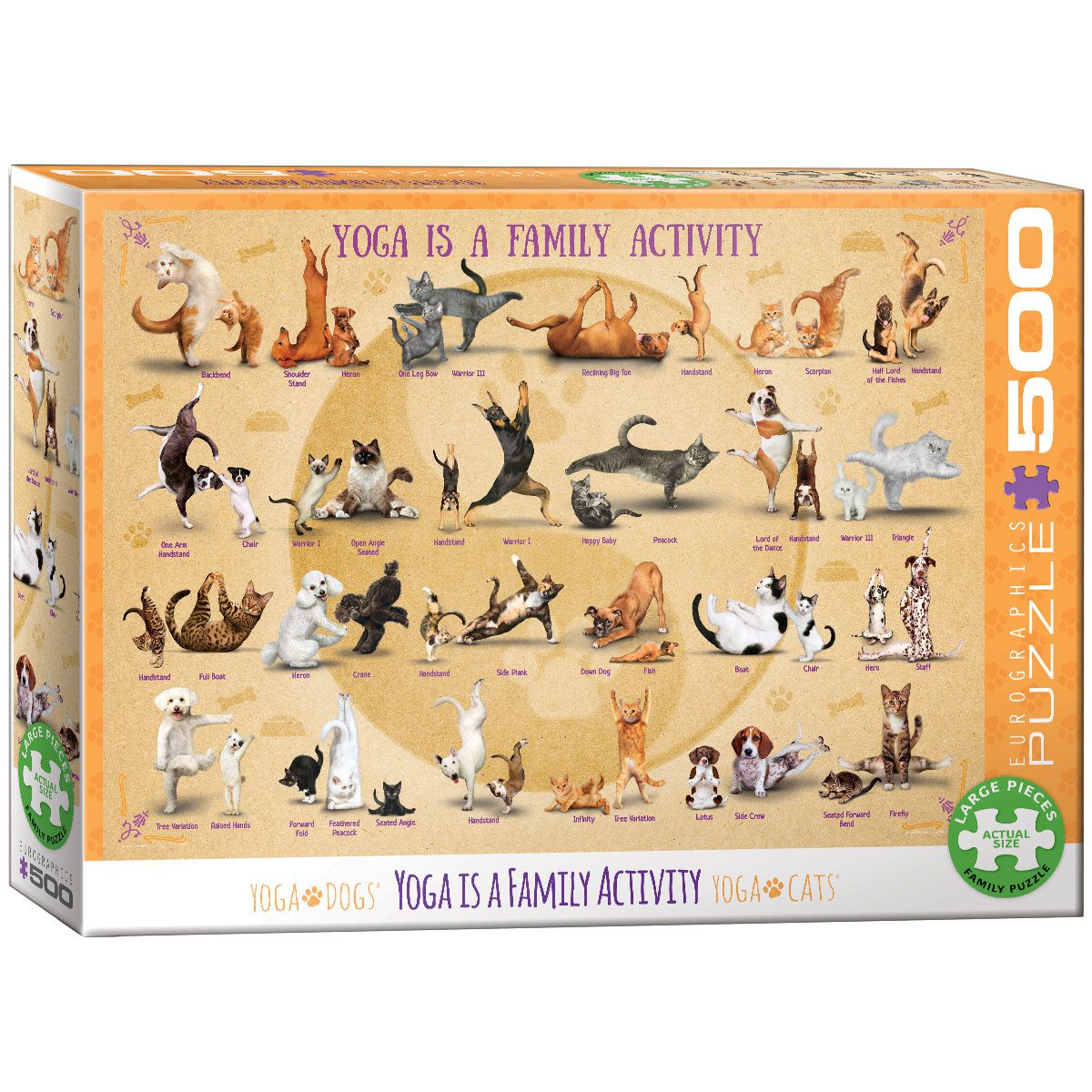 Eurographics Puzzle 500 Teile - Yoga is a Family Activity - Eurographics Puzzle 500 Teile - Yoga is a Family Activity - von Eurographics
