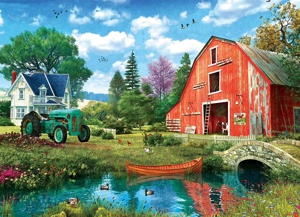 Eurographics The Red Barn 1000 Teile Puzzle Eurographics-6000-5526 von Eurographics