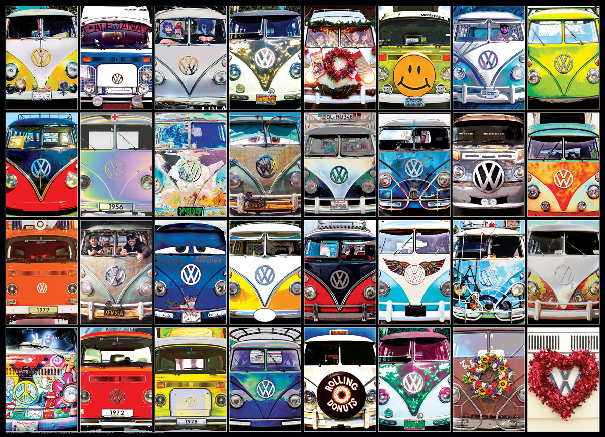 Eurographics VW Bus - Cool Faces 1000 Teile Puzzle Eurographics-6000-0870 von Eurographics