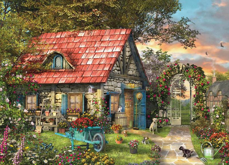 Eurographics XXL Teile - Family Puzzle: Dominic Davison - The Country Shed 500 Teile Puzzle Eurographics-6500-0971 von Eurographics