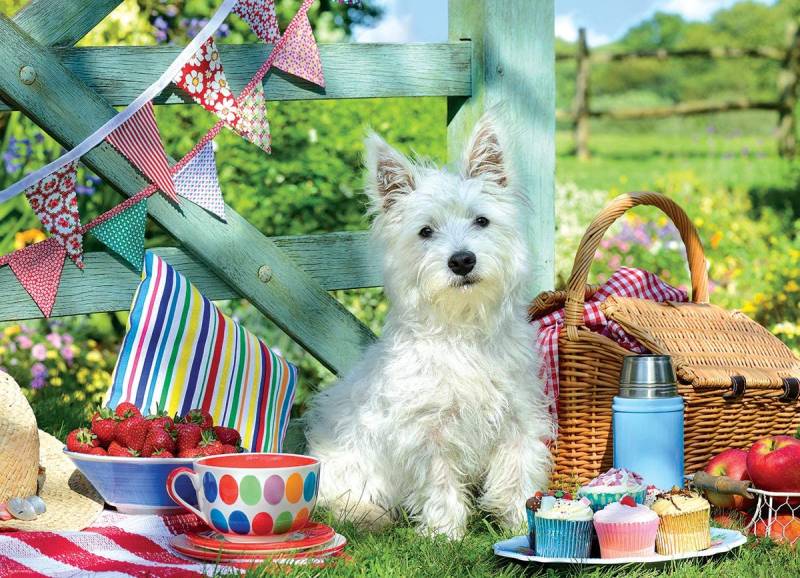 Eurographics XXL Teile - Scottie Dog Picnic 500 Teile Puzzle Eurographics-6500-5461 von Eurographics