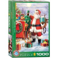 Eurographics 6000-5639 - Nikolaus mit Schlitten von Simon Tread, Puzzle, 1.000 Teile von Eurographics