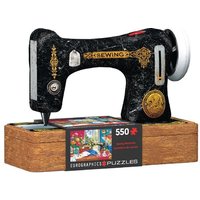 Eurographics 8551-5861 - Sewing Nähmaschine, Puzzle, 550 Teile in Blechdose von Eurographics