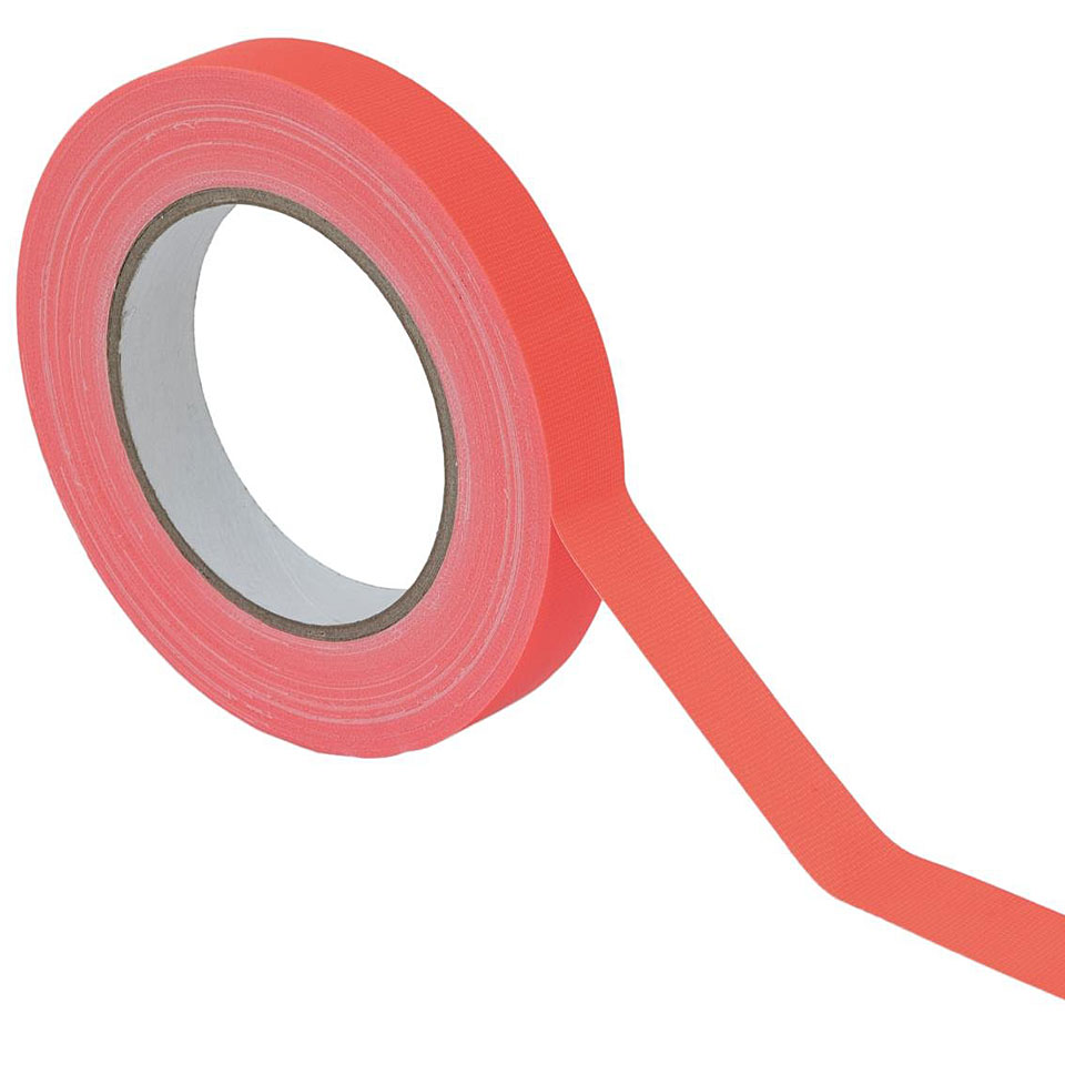 Eurolite Gaffa Tape 19 mm neon-orange uv active Klebeband von Eurolite