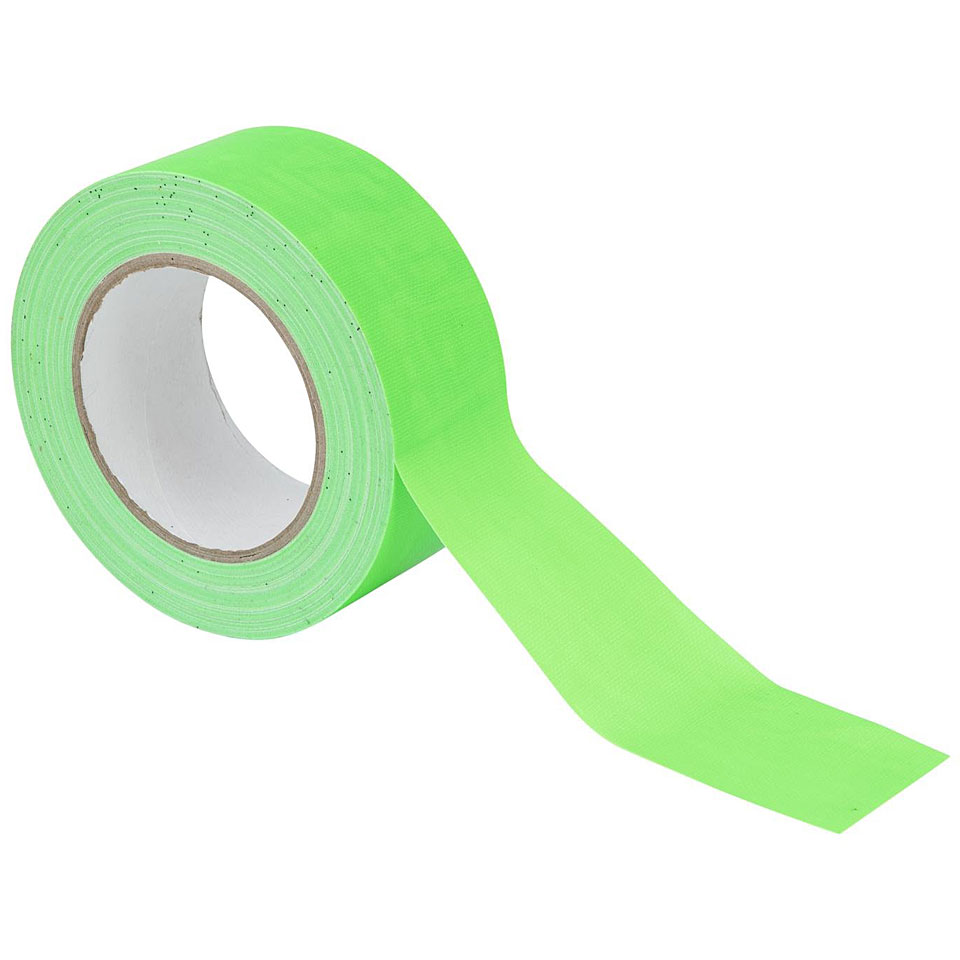 Eurolite Gaffa Tape 50 mm neon-green uv active Klebeband von Eurolite