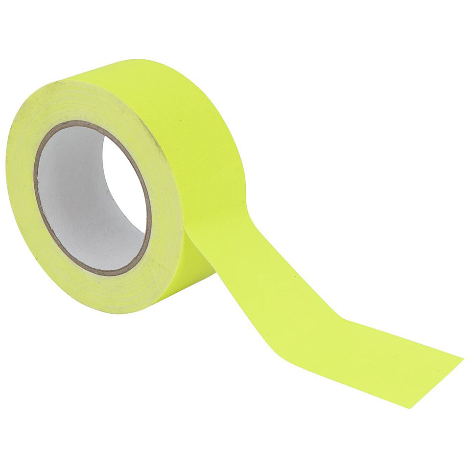 Eurolite Gaffa Tape 50 mm neon-yellow uv active Klebeband von Eurolite