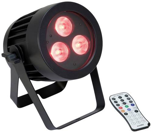 Eurolite LED IP PAR 3x8W QCL Spot DMX LED-Effektstrahler Anzahl LEDs (Details): 3 8W Schwarz von Eurolite