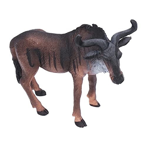 Eurollar Wohnzimmerdekorationen, Tierspielzeugstatue Gnus, Büroregaldekoration, Dekoartikel für Regale, Kunststoff-Tierskulptur für Schreibtischfiguren, Konsolentischdekoration von Eurollar