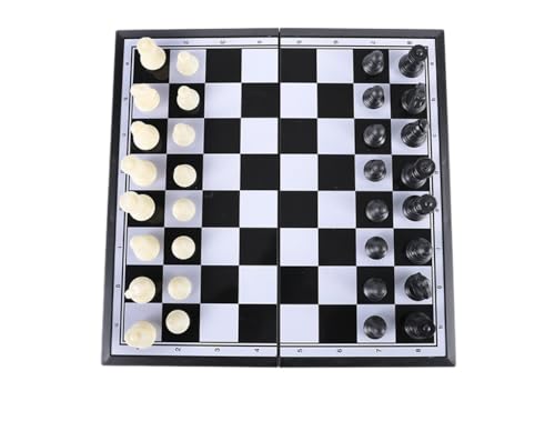 Magnetisches Schach Faltbare Praktische Aufbewahrung Magnetisches Schachbrett Magnetisches Schach Kinder Eltern-Kind-Unterhaltung Puzzle von Europesiyu