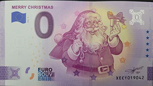 Eurosouvenir 0-Euro-Schein Merry Christmas Deutschland Souvenirschein Null Euro Sammlerschein Frohe Weihnachten von Eurosouvenir