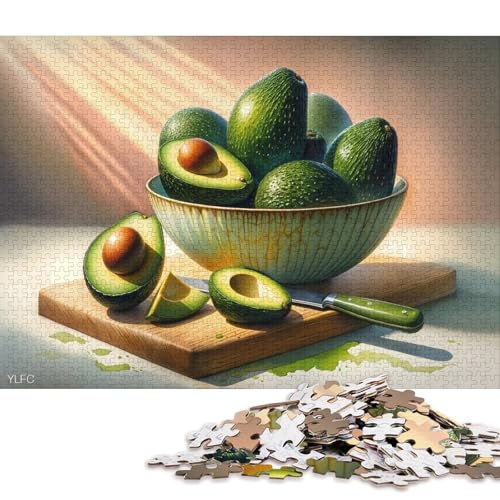 Avocado Puzzle Erwachsene 300 Teile Christmas Lernspiel Family Challenging Games Home Decor Geburtstag Entspannung Und Intelligenz 300pcs (40x28cm) von Euxclxcl