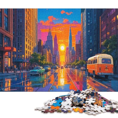 Bunte Kunst 1000 Teile Christmas Erwachsene Puzzle Family Challenging Games Educational Game Wohnkultur Geburtstag Stress Relief 1000pcs (75x50cm) von Euxclxcl