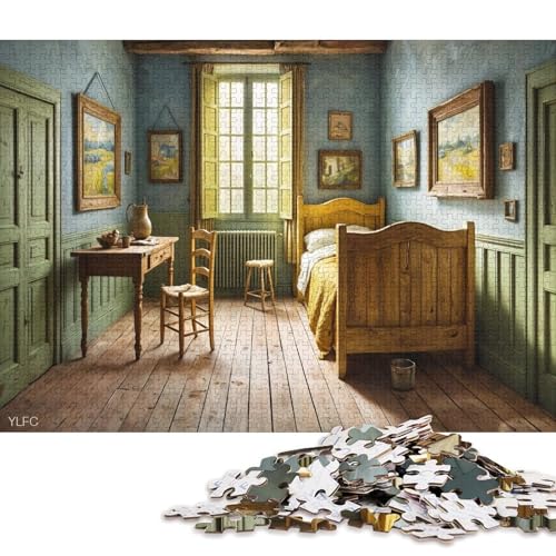 Bunte Kunst 1000 Teile Christmas Puzzle Erwachsene Geburtstag Geschicklichkeitsspiel Für Die Ganze Familie Lernspiel Home Decor Stress Relief 1000pcs (75x50cm) von Euxclxcl