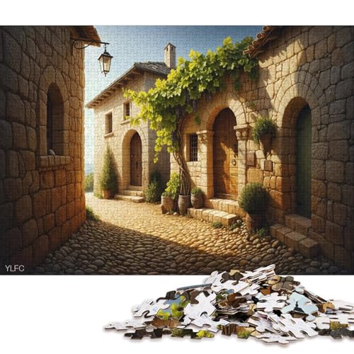 Bunte Kunst 500 Teile Christmas Puzzle Erwachsene Geburtstag Geschicklichkeitsspiel Für Die Ganze Familie Lernspiel Home Decor Stress Relief 500pcs (52x38cm) von Euxclxcl