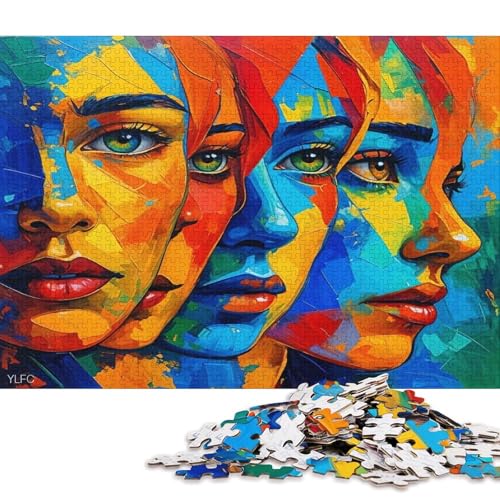 Bunte Kunst Puzzle 300 Teile Christmas Für Erwachsene Geburtstag Family Challenging Games Lernspiel Home Decor Entspannung Und Intelligenz 300pcs (40x28cm) von Euxclxcl