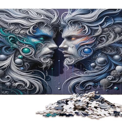 Gotischer Stil 1000 Teile Christmas Puzzle Erwachsene Geburtstag Geschicklichkeitsspiel Für Die Ganze Familie Lernspiel Home Decor Stress Relief 1000pcs (75x50cm) von Euxclxcl