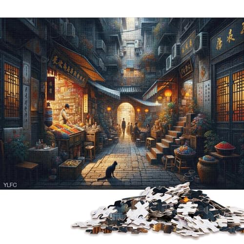 Gotischer Stil 1000 Teile Christmas Puzzle Erwachsene Geburtstag Geschicklichkeitsspiel Für Die Ganze Familie Lernspiel Home Decor Stress Relief 1000pcs (75x50cm) von Euxclxcl