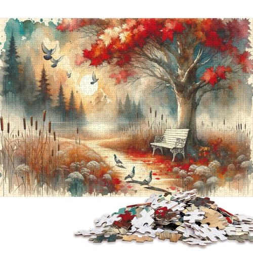 Gotischer Stil 1000 Teile Christmas Puzzle Für Erwachsene Home Decor Family Challenging Games Geburtstag Educational Game Stress Relief Toy 1000pcs (75x50cm) von Euxclxcl