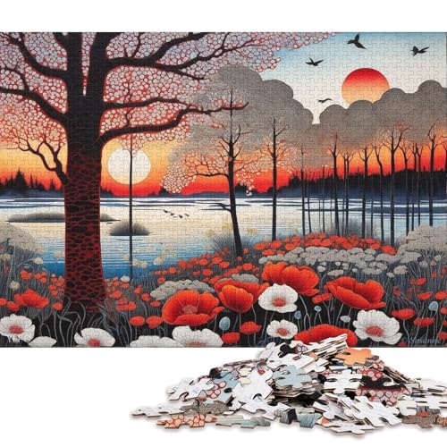 Gotischer Stil 300 Teile Christmas Für Erwachsene Puzzles Moderne Wohnkultur Family Challenging Games Lernspiel Geburtstag Stress Relief 300pcs (40x28cm) von Euxclxcl