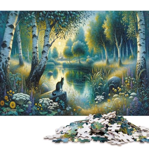 Gotischer Stil 300 Teile Christmas Puzzle Erwachsene Geburtstag Geschicklichkeitsspiel Für Die Ganze Familie Lernspiel Home Decor Stress Relief 300pcs (40x28cm) von Euxclxcl