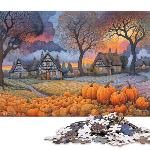 Gotischer Stil 300 Teile Christmas Puzzle Erwachsene Geburtstag Geschicklichkeitsspiel Für Die Ganze Familie Lernspiel Home Decor Stress Relief 300pcs (40x28cm) von Euxclxcl