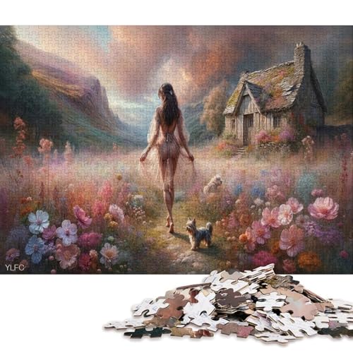 Gotischer Stil 300 Teile Christmas Puzzle Erwachsene Geburtstag Geschicklichkeitsspiel Für Die Ganze Familie Lernspiel Home Decor Stress Relief 300pcs (40x28cm) von Euxclxcl